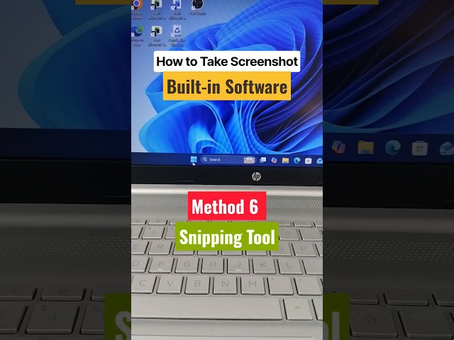 How to Take a Screenshot (Method 6) 💻 #shorts #snippingtool