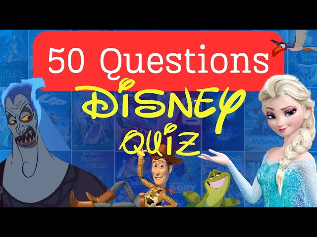 DISNEY QUIZ: Hard Multiple Choice Questions - Only True fans will score 30 or more!