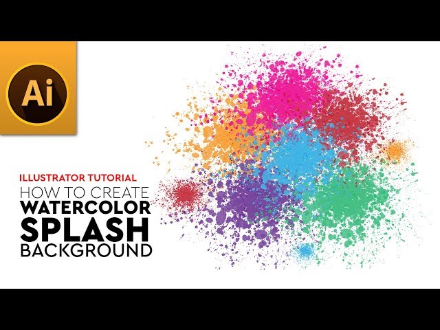 How to Create Elegant Splash Watercolor Vector Background in Adobe Illustrator