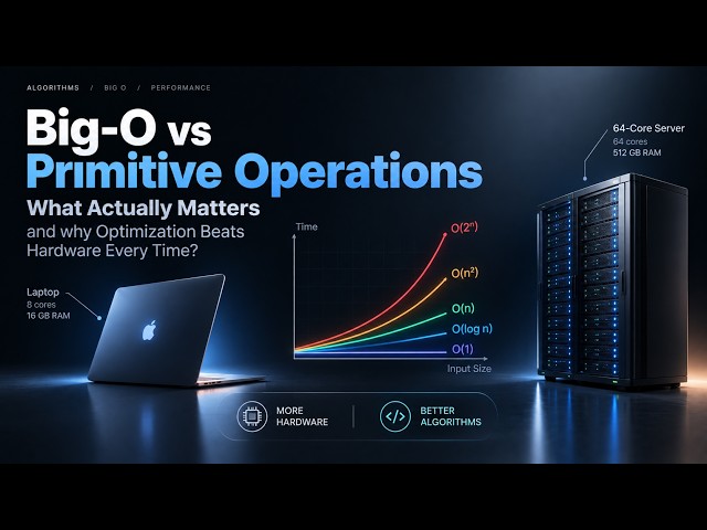 Big-O vs Primitive Operations: What Actually Matters and why Optimization Beats Hardware Every Time?
