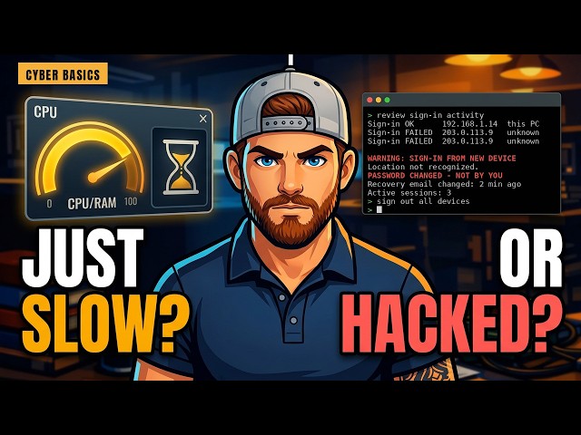 Is my computer hacked, or is it just slow?