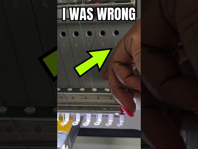I was wrong about threading the HTVRONT Embroidery Machine.
