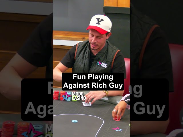 Playing Against Rich Guys #poker #bet #call
