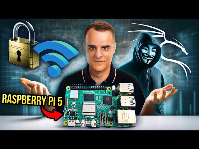Raspberry Pi 5 Kali Linux install in 10 minutes (with WiFi hacking)