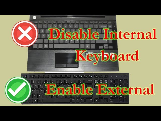 How to disable laptop keyboard when external plugged in