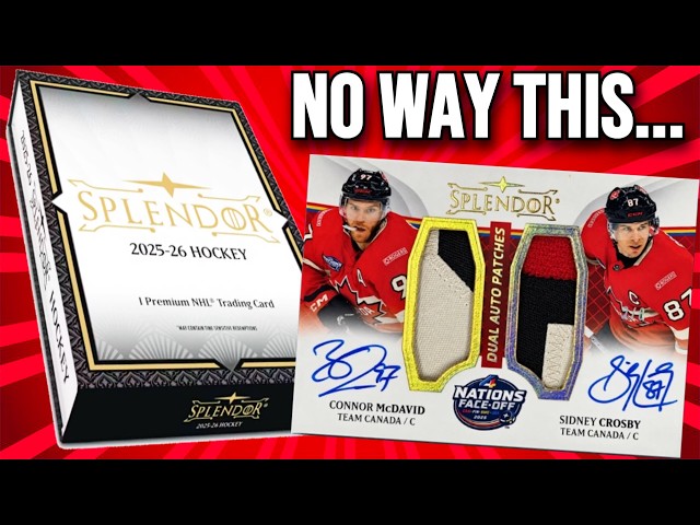 $1000 FOR 1 CARD!!? 2025-26 Upper Deck Splendor Hockey Hobby Box Opening !! 🔥