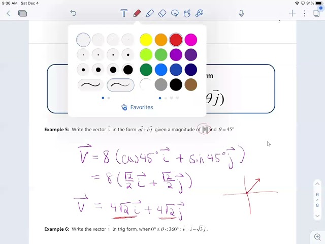 Unit Vectors & Trig Form