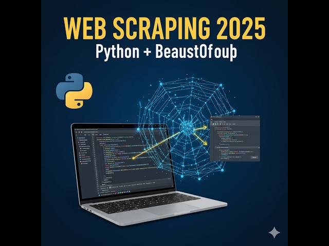 Web Scraping with Python 2025: BeautifulSoup, Selenium & Data Extraction Complete Tutorial