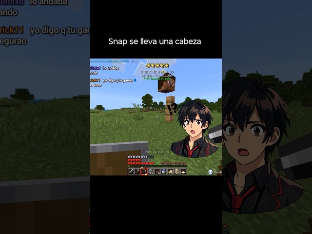 💀 ME LLEVÉ UNA CABEZA XD | Minecraft #2 #minecraft #snapgamer