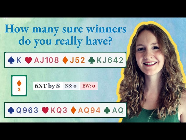 Good Habits in 6NT: Counting Tricks, Unblocking, and Keeping Control - with India Natt