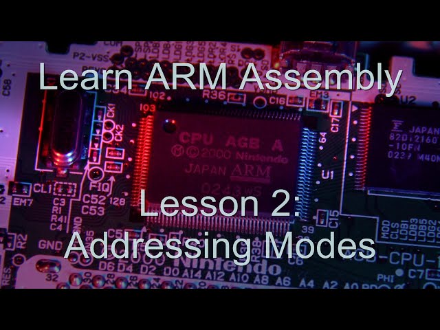 Learn ARM Assembly: Lesson 2 - Addressing modes and rotation on the ARM