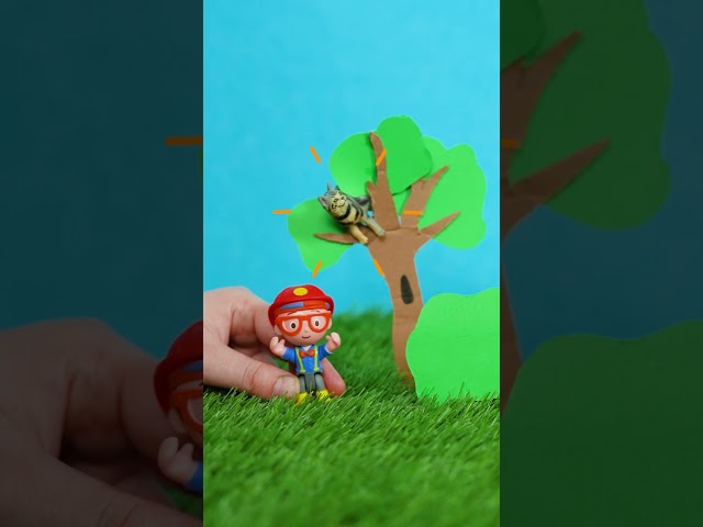Blippi is a fireman! #blippi #shorts #firetruck