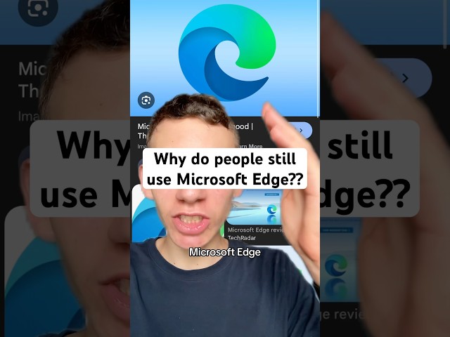 Why do people still use Microsoft Edge?? #pc #techfacts #techtok