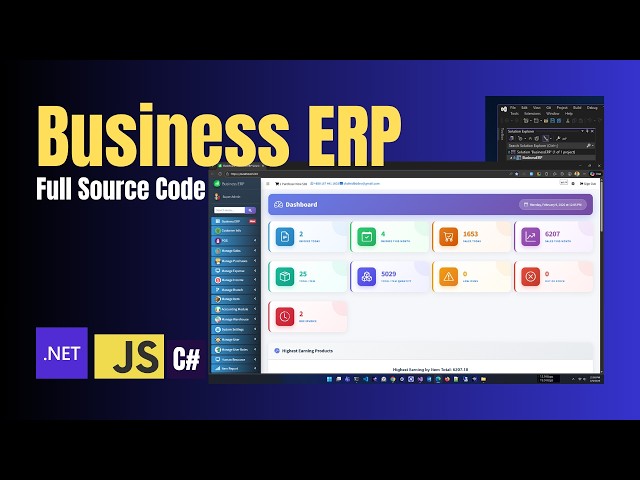 Business ERP Solution | Complete Project Source Code | ASP.NET MVC | Step  by Step