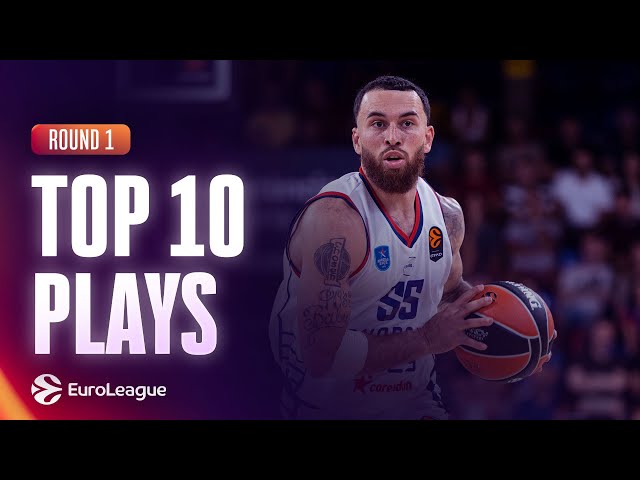 TOP 10 PLAYS | ALLEY-OOPS, BLOCKS & PURE CHAOS! | RS ROUND 1 | EUROLEAGUE BASKETBALL