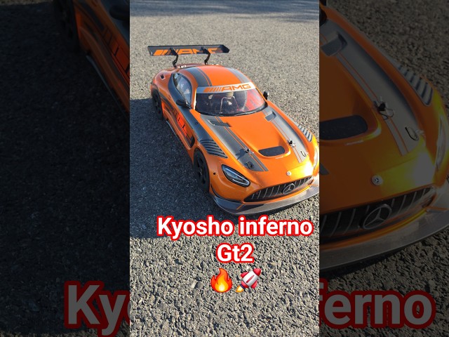 Kyosho inferno Gt2 Mercedes-AMG GT3 running right ✅️ #rc #rccar #nitrorc #kyosho