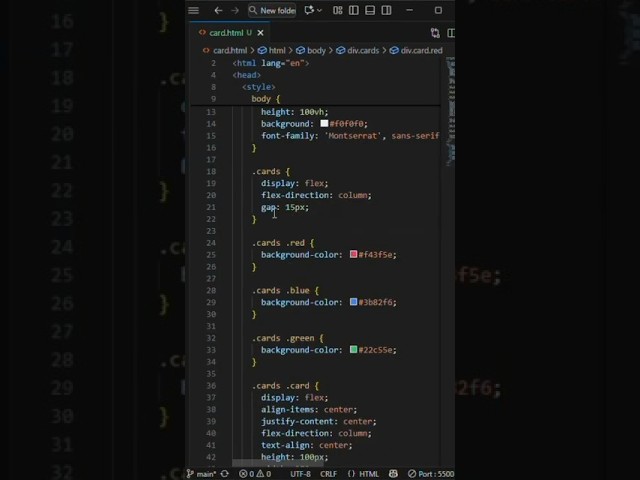 Creative CSS Hover Card Animation | Pure HTML & CSS Tutorial