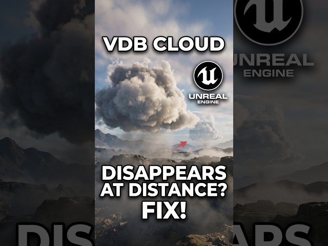 VDB Cloud Disappearing in Unreal Engine 5.8? #unrealengine #vdb #vdbCloud #ue5 #ue5tutorial #shorts