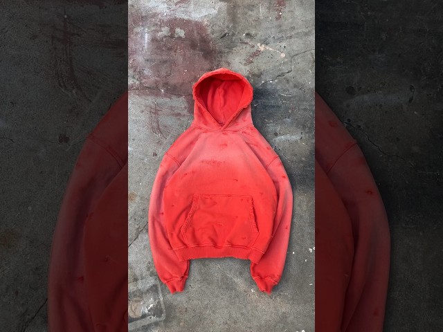 diy sun faded + distressed hoodie #diyclothes #sunfade #diyfashion #clothingbrand #fashion