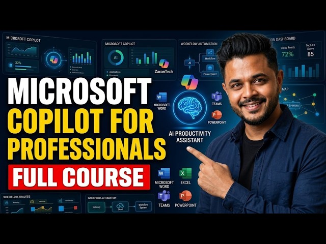 Microsoft Copilot for Professionals Full Course | ZaranTech