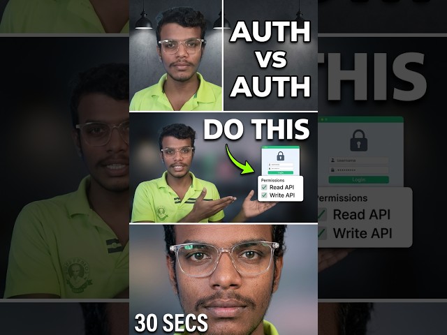 Authentication vs Authorization Explained in 30 Sec