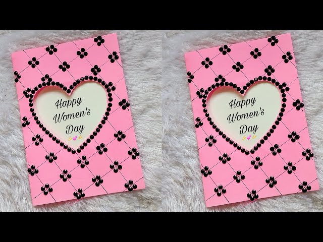 Women's day card making/happy women's day card/Women's day card making ideas/diy card for womens day