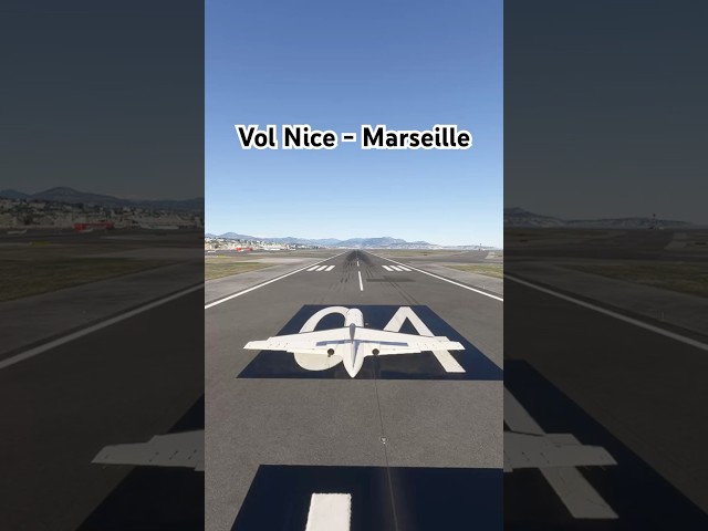Vol Nice - Marseille #aviation #aviationlovers #flightsimulator2024