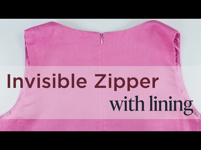 How to Finish an Invisible Zipper with a Lining or Facing