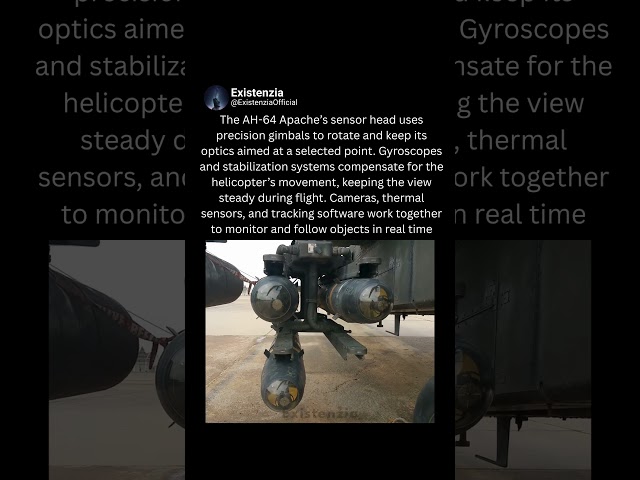 How the Apache’s Sensor Head Tracks and Stabilizes Targets