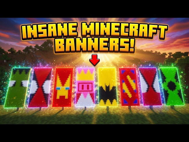 How To Make 8 INSANE Superhero Banners In Minecraft! (Tutorial)