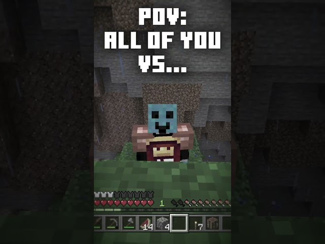 POV: You Vs. Me 🔥😭 #minecraft #minecraftbedrokedition #ironfarm