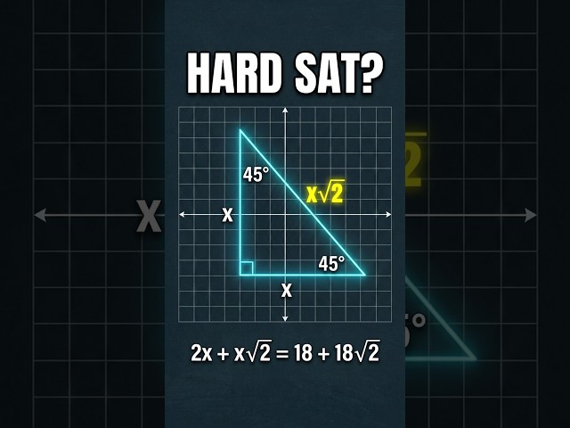 Don't miss this easy SAT geometry point #satprep #math #shorts