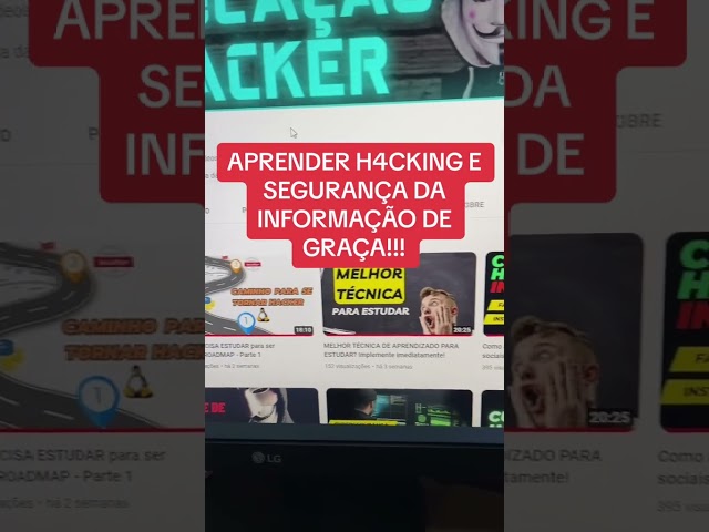 COMO APRENDER SEGURANÇA DA INFORMAÇÃO DE GRAÇA #cybersegurança#cyberseguranca #infosec#curso #hacker