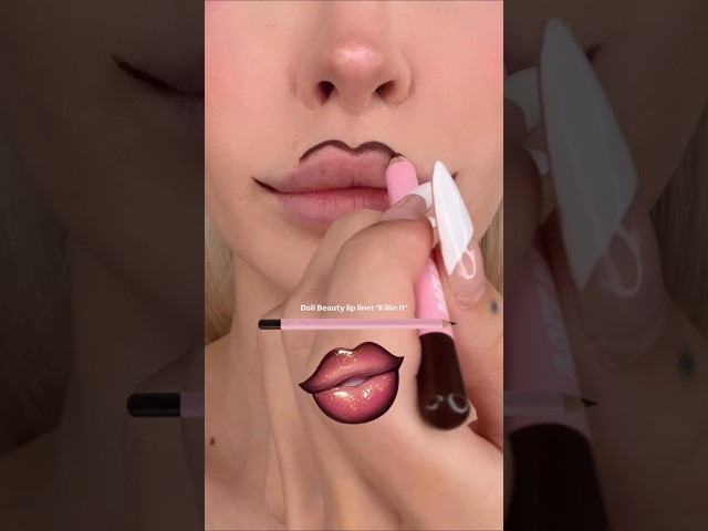 Bratz lips tutorial😍👄 #shortsfeed #fypシ゚viral #makeup #ytshorts #viral #trending #bratz #beautytips