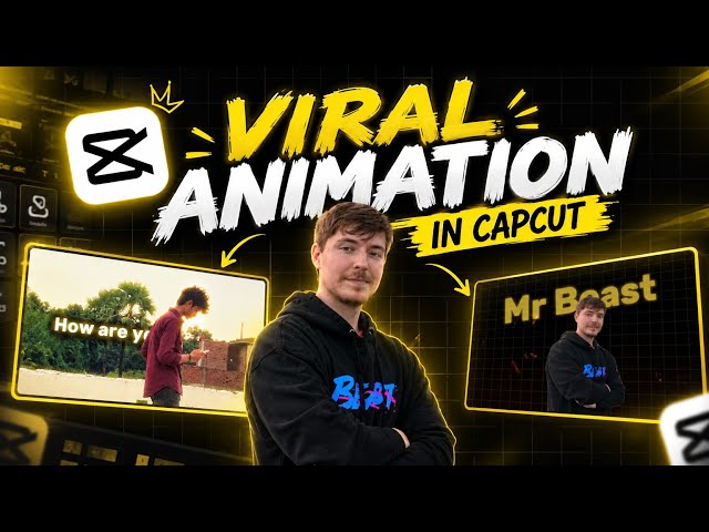 Character Animation + Text Reveal Animation in CapCut | CapCut Tutorial for Beginners