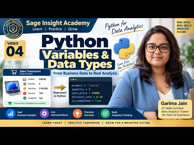 Python Variables & Data Types Explained | Deep Dive for Data Analytics