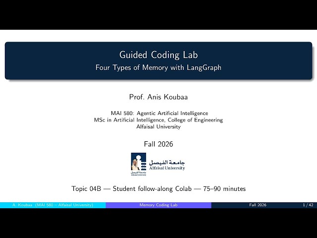 MAI 580 Topic 04 Lab: Four Types of Agent Memory with LangGraph (English)