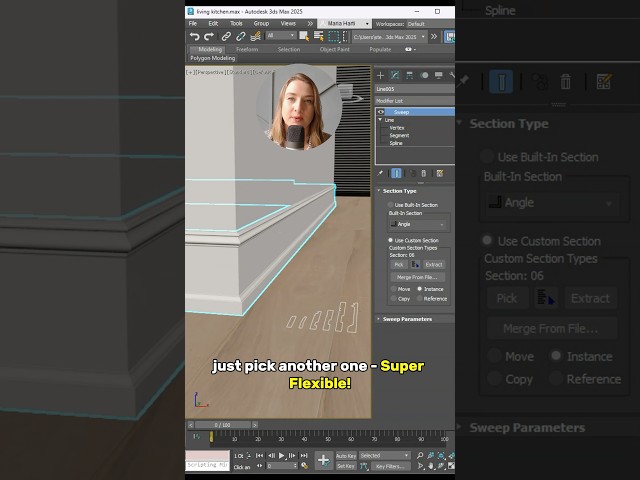 Customisable Skirting boards, moldings | Sweep Modifier | 3ds Max Tutorial