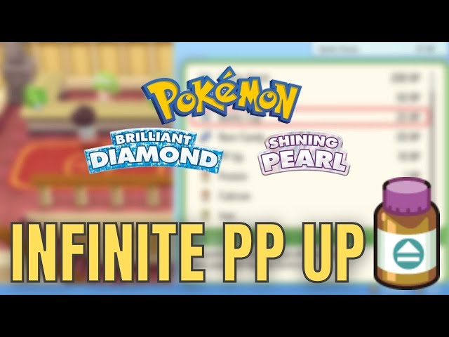 INFINITE PP UP's & Get PP Items in Pokemon Brilliant Diamond Shining Pearl (1.1.3) Firefox TCG