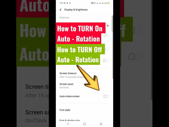 How to Turn On & Off Auto Rotate on Android 🔄 #shorts #androidtips