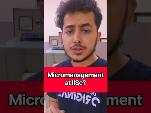 What an IISc Professor Won’t Tell You About Lab Life!