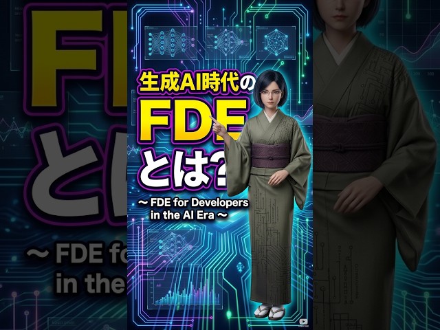 【AIで学ぼう #0673】FDEになろう（全3回）第1講：【存在理由と定義】生成AI時代の「PoC死の谷」を越えるFDEの必要性と他職種との境界線