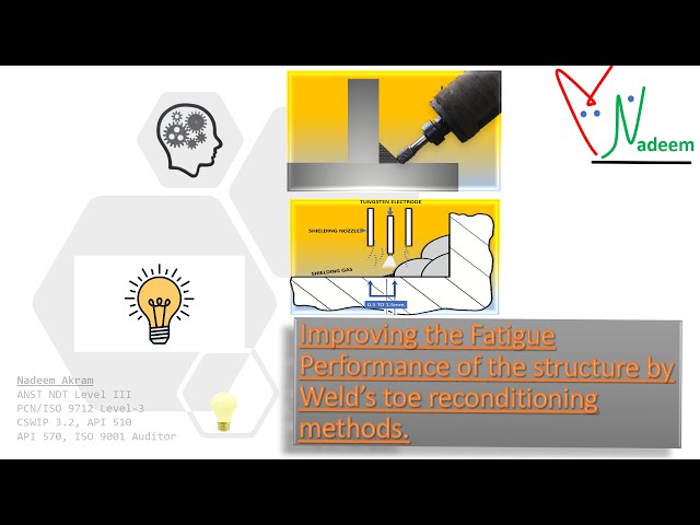 Weld Toe Grinding, Toe reconditioning method to enhance the fatigue life of weld structures.