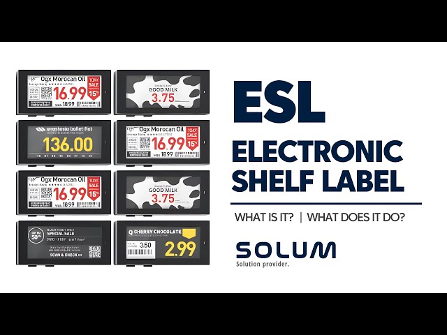 What is SoluM ESL (Electronic Shelf Label)? What does it do?