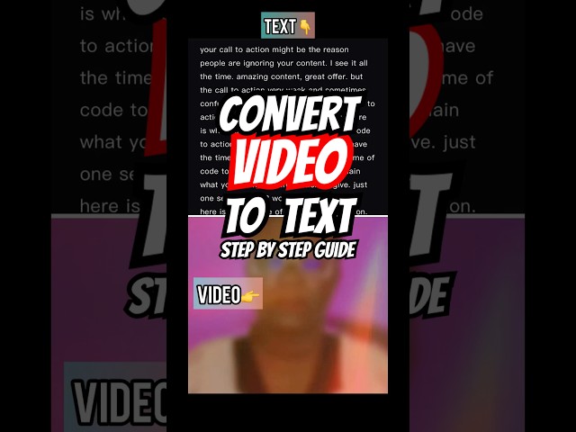 How to Convert Video to Text in Vmake | Easy Step-by-Step Tutorial