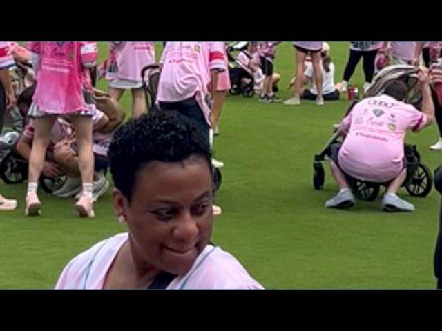 Pink Cupcake Walk at Truist Field in Charlotte