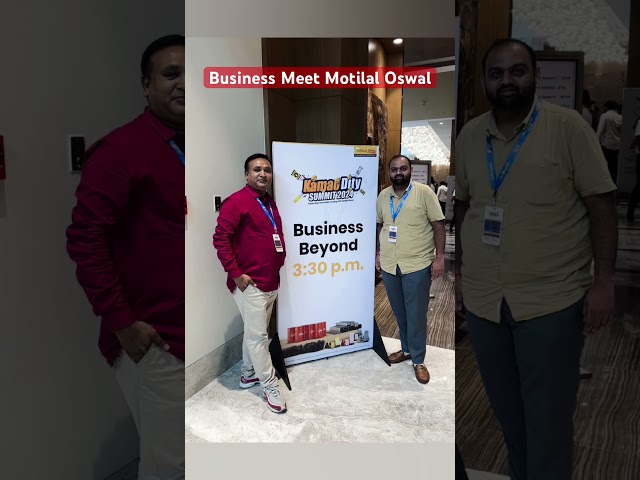 Business meet at Ahmedabad by Motilal Oswal @growwithsamay1 @GrowvidSamay