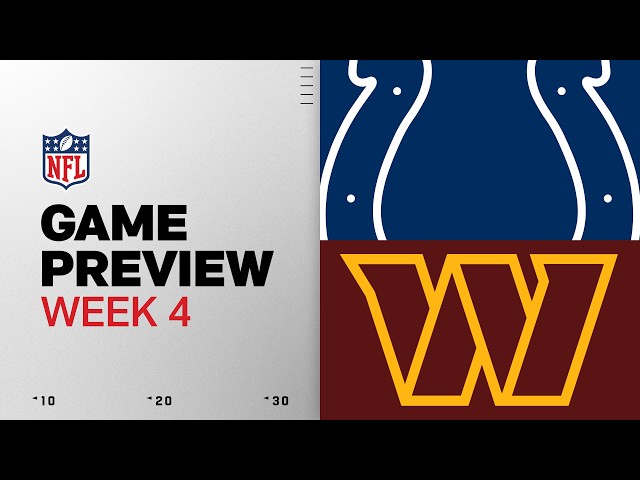 Indianapolis Colts vs Washington Commanders | 2026 Week 4 Game Preview