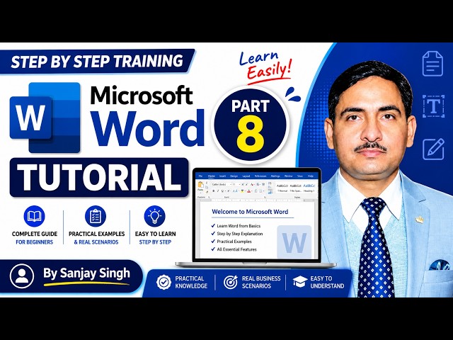 MS Word Part - 8 Hindi, English, Bangla Basic to Advanced