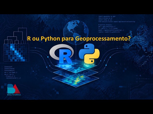 R ou Python para Geoprocessamento? #geoprocessamento  #pythonprogramming #rlanguage
